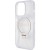 Etui Guess iPhone 15 Pro Glitter Script Logo Ring Stand Transparentne - MagSafe