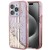Etui Guess iPhone 15 Pro Liquid Glitter Gold Stripes Różowe - Płynny Brokat