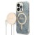 Zestaw Guess iPhone 14 Pro Etui MagSafe + Ładowarka Złoty Niebieski Bundle Pack