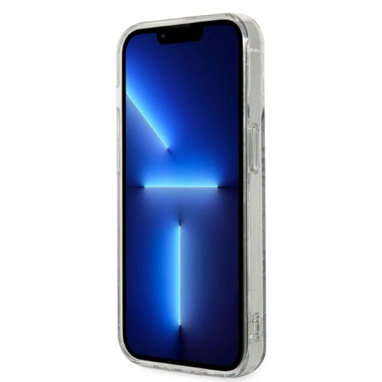 Zestaw Guess iPhone 14 Pro Etui MagSafe + Ładowarka Złoty Niebieski Bundle Pack