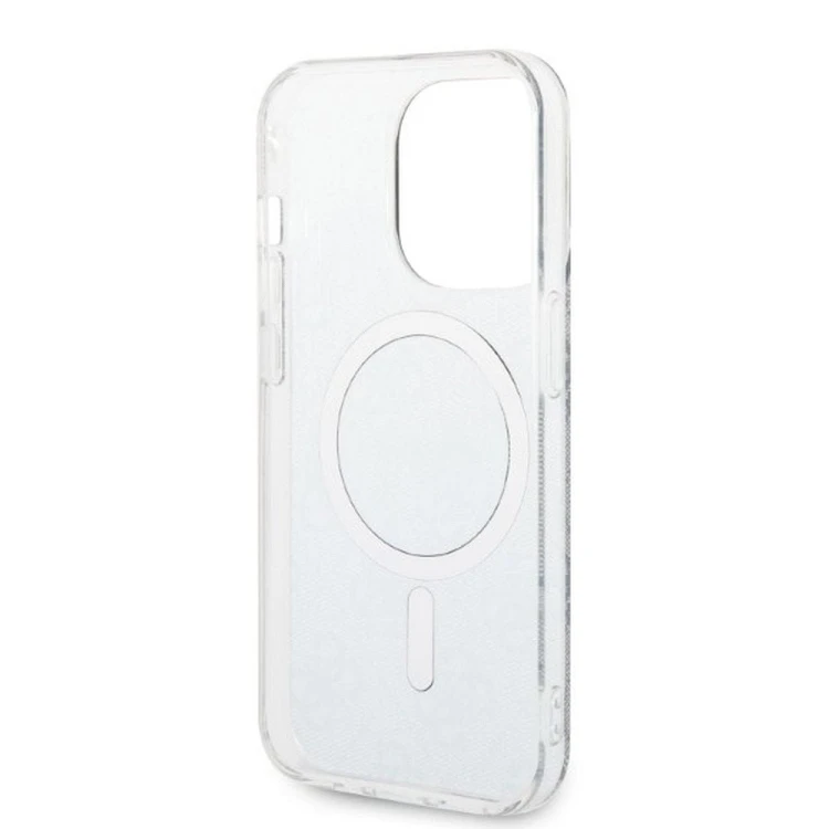 Zestaw Guess iPhone 14 Pro Etui MagSafe + Ładowarka Złoty Niebieski Bundle Pack
