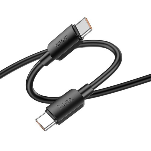 Kabel USB-C do USB-C Hoco X96 100W PD 6A 1m czarny – szybkie ładowanie