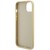 Etui Guess iPhone 15 14 13 Leather 4G Metal Logo Strass Złote - Kryształki