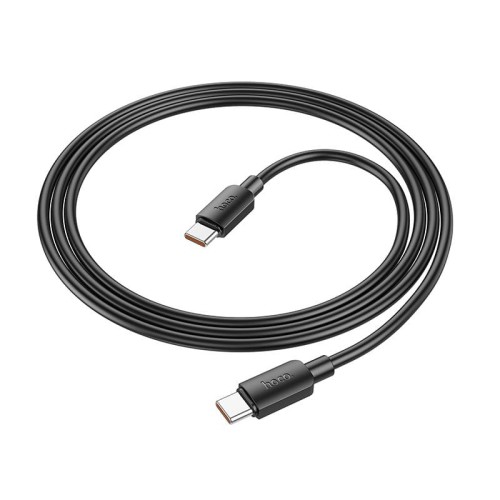 Kabel USB-C do USB-C Hoco X96 100W PD 6A 1m czarny – szybkie ładowanie