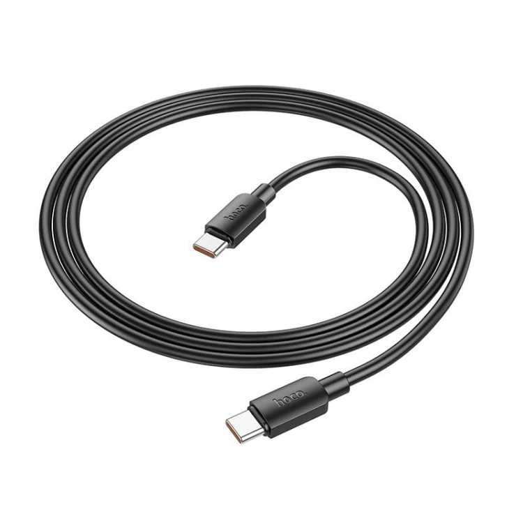 Kabel USB-C do USB-C Hoco X96 100W PD 6A 1m czarny – szybkie ładowanie