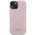 Etui Guess iPhone 15 14 13 Quilted Metal Logo Różowe - Pikowane Skóra