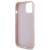 Etui Guess iPhone 15 14 13 Quilted Metal Logo Różowe - Pikowane Skóra