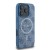 Etui Guess iPhone 16 Pro 4G Ring Classic Logo Niebieskie - MagSafe