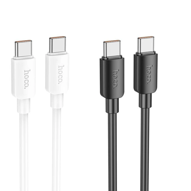 Kabel USB-C do USB-C Hoco X96 100W PD 6A 1m czarny – szybkie ładowanie
