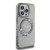 Etui Guess iPhone 16 Pro IML Flowers Wreath Czarne - MagSafe Kwiaty