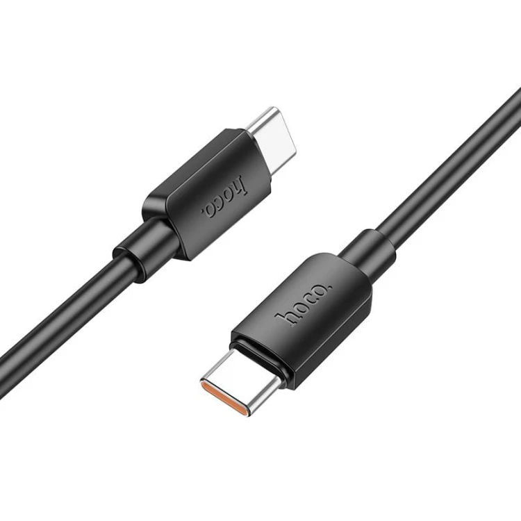 Kabel USB-C do USB-C Hoco X96 100W PD 6A 1m czarny – szybkie ładowanie