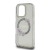 Etui Guess iPhone 16 Pro IML Flowers Wreath Czarne - MagSafe Kwiaty