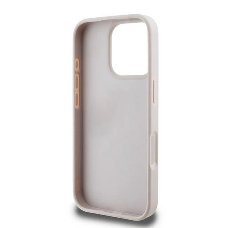 Etui Guess iPhone 16 Pro Max 4G PU Bottom Stripe Różowe - Oryginalny Pokrowiec