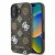 Etui Guess iPhone 16 Peony On 4G Background Brązowe - MagSafe