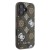 Etui Guess iPhone 16 Peony On 4G Background Brązowe - MagSafe