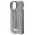 Etui Guess iPhone 15 14 13 Sequin Script Metal Srebrne - Cekiny Blask