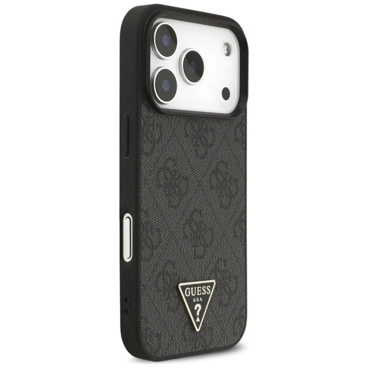 Etui Guess iPhone 17 Pro 4G Strap Triangle Logo Czarne - MagSafe + Brelok
