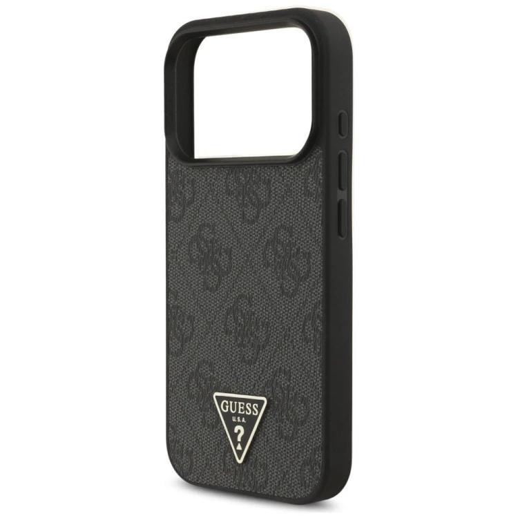 Etui Guess iPhone 17 Pro 4G Strap Triangle Logo Czarne - MagSafe + Brelok