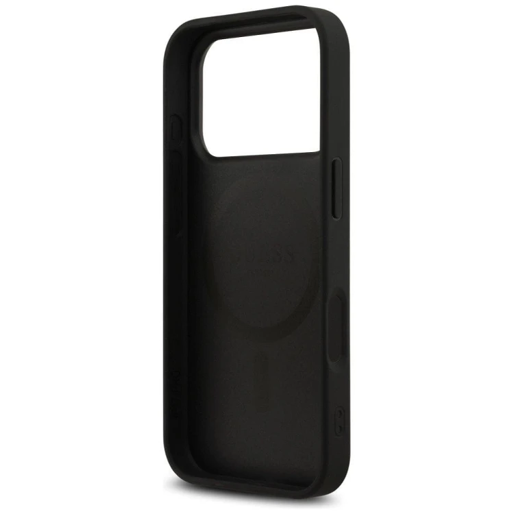 Etui Guess iPhone 17 Pro 4G Printed Stripes Czarne - MagSafe
