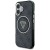 Etui Guess iPhone 16 Metal Glitter 4G Circle Triangle Czarne - MagSafe