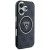 Etui Guess iPhone 16 Metal Glitter 4G Circle Triangle Czarne - MagSafe