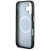 Etui Guess iPhone 16 Metal Glitter 4G Circle Triangle Czarne - MagSafe