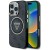 Etui Guess iPhone 16 Pro Metal Glitter 4G Circle Triangle Czarne - MagSafe