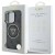Etui Guess iPhone 16 Pro Metal Glitter 4G Circle Triangle Czarne - MagSafe