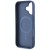 Etui Guess iPhone 16 Grained Flowers Niebieskie - MagSafe Kwiaty