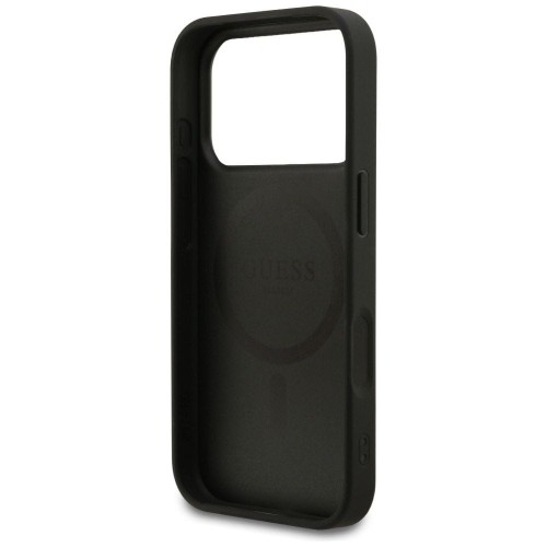 Etui Guess iPhone 17 Pro 4G Ring Classic Logo Czarne - MagSafe