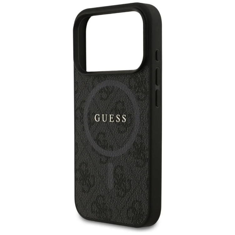 Etui Guess iPhone 17 Pro 4G Ring Classic Logo Czarne - MagSafe
