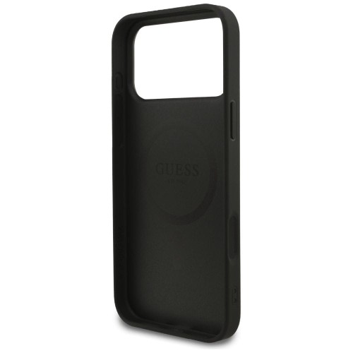 Etui Guess iPhone 17 Pro Max 4G Ring Classic Logo Czarne - MagSafe