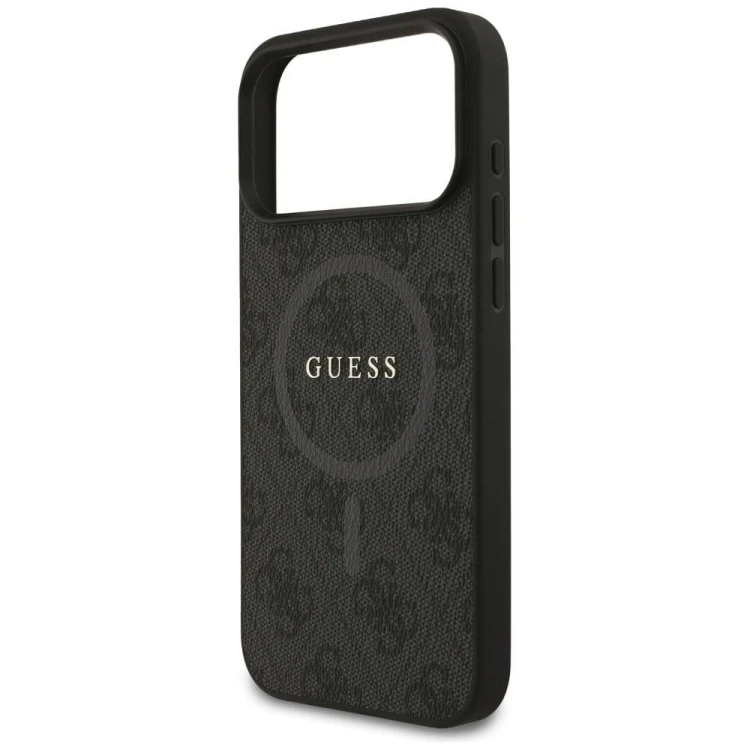 Etui Guess iPhone 17 Pro Max 4G Ring Classic Logo Czarne - MagSafe