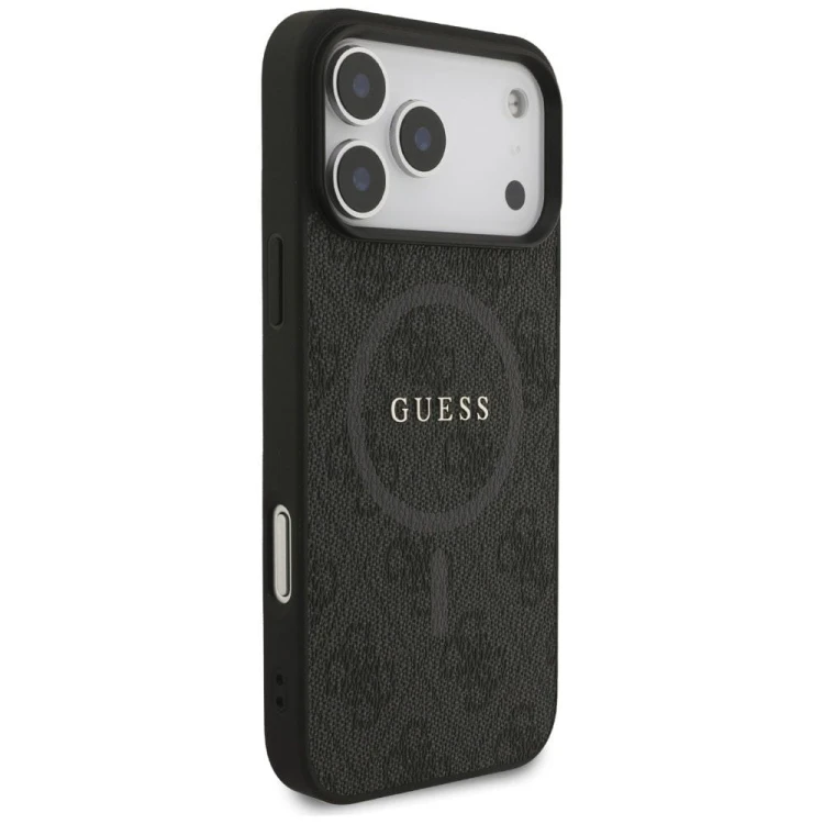 Etui Guess iPhone 17 Pro Max 4G Ring Classic Logo Czarne - MagSafe