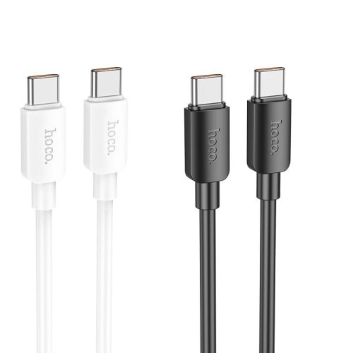 Kabel USB-C do USB-C Hoco X96 100W PD 6A 1 m biały – szybkie ładowanie laptopa i smartfona