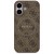 Etui Guess iPhone 17 4G Ring Classic Logo Brązowe - MagSafe