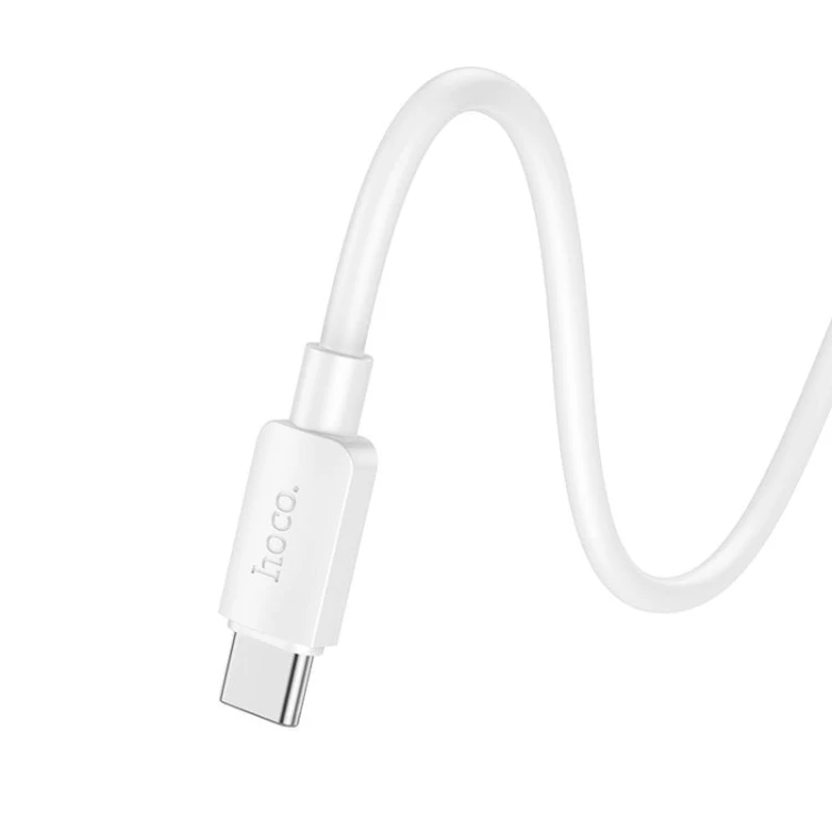 Kabel USB-C do USB-C Hoco X96 100W PD 6A 1 m biały – szybkie ładowanie laptopa i smartfona