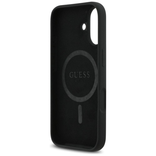 Etui Guess iPhone 17 Silicone Triangle Logo Czarne - MagSafe