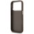 Etui Guess iPhone 17 Pro 4G Big 4G Classic Logo Brązowe - Srebrna Ramka