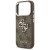 Etui Guess iPhone 17 Pro 4G Big 4G Classic Logo Brązowe - Srebrna Ramka