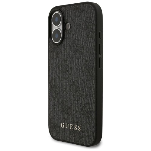 Etui Guess iPhone 17 4G Metal Gold Logo Czarne - Luksusowy Case