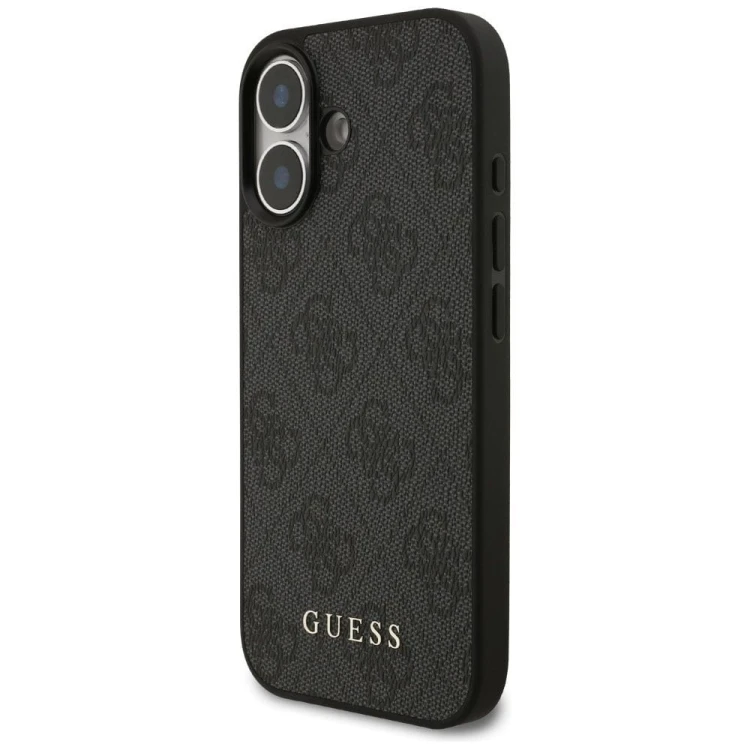 Etui Guess iPhone 17 4G Metal Gold Logo Czarne - Luksusowy Case
