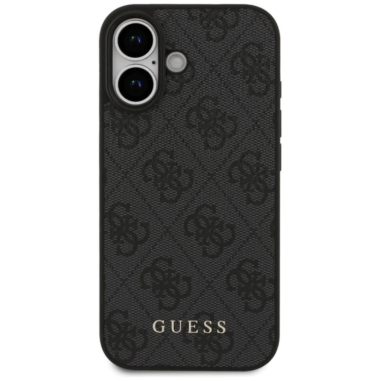 Etui Guess iPhone 17 4G Metal Gold Logo Czarne - Luksusowy Case