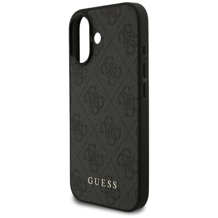 Etui Guess iPhone 17 4G Metal Gold Logo Czarne - Luksusowy Case