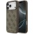 Etui Guess iPhone 17 Pro Max 4G Metal Gold Logo Brązowe - Luksusowy Case