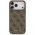Etui Guess iPhone 17 Pro Max 4G Metal Gold Logo Brązowe - Luksusowy Case