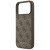Etui Guess iPhone 17 Pro Max 4G Metal Gold Logo Brązowe - Luksusowy Case