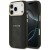 Etui Guess iPhone 17 Pro 4G Stripe Czarne - MagSafe Złota Ramka