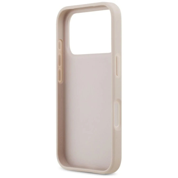 Etui Guess iPhone 17 Pro 4G Double Card Triangle Różowe - Kieszonka na karty