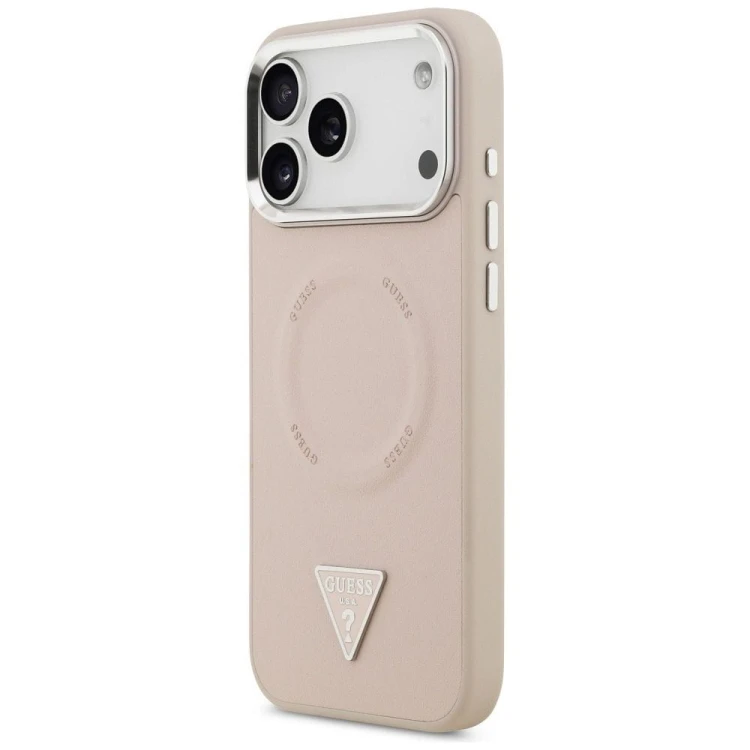 Etui Guess iPhone 17 Pro Max Triangle Logo Różowe - MagSafe